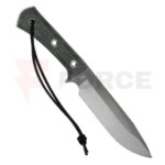 Нож TRC Knives Apocalypse Elmax Stonewashed Double Black Canvas Micarta » Force.BG