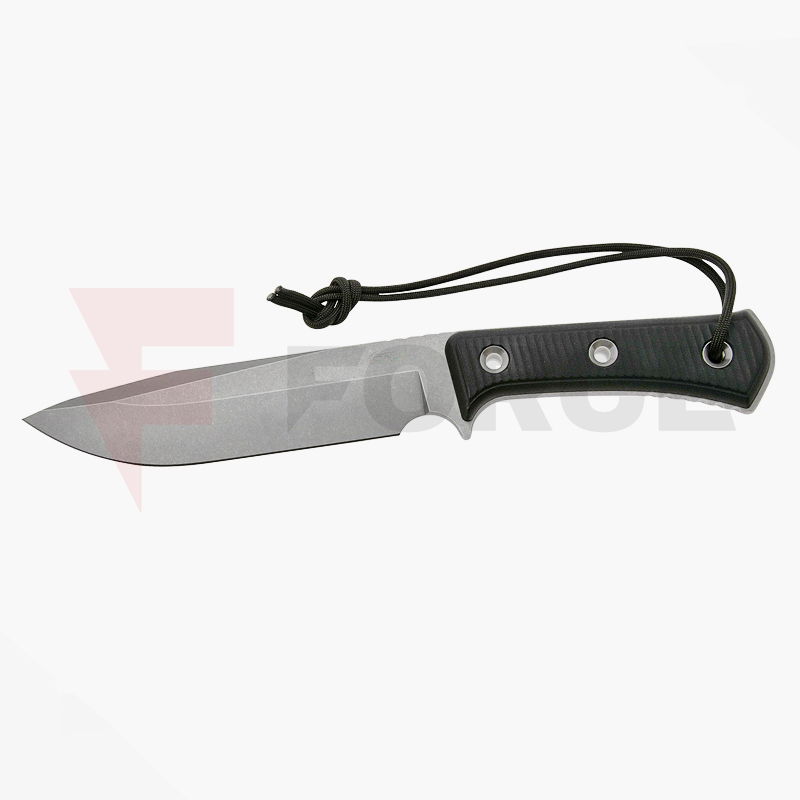 Нож TRC Knives Apocalypse Elmax Stonewashed Double Black Canvas Micarta » Force.BG