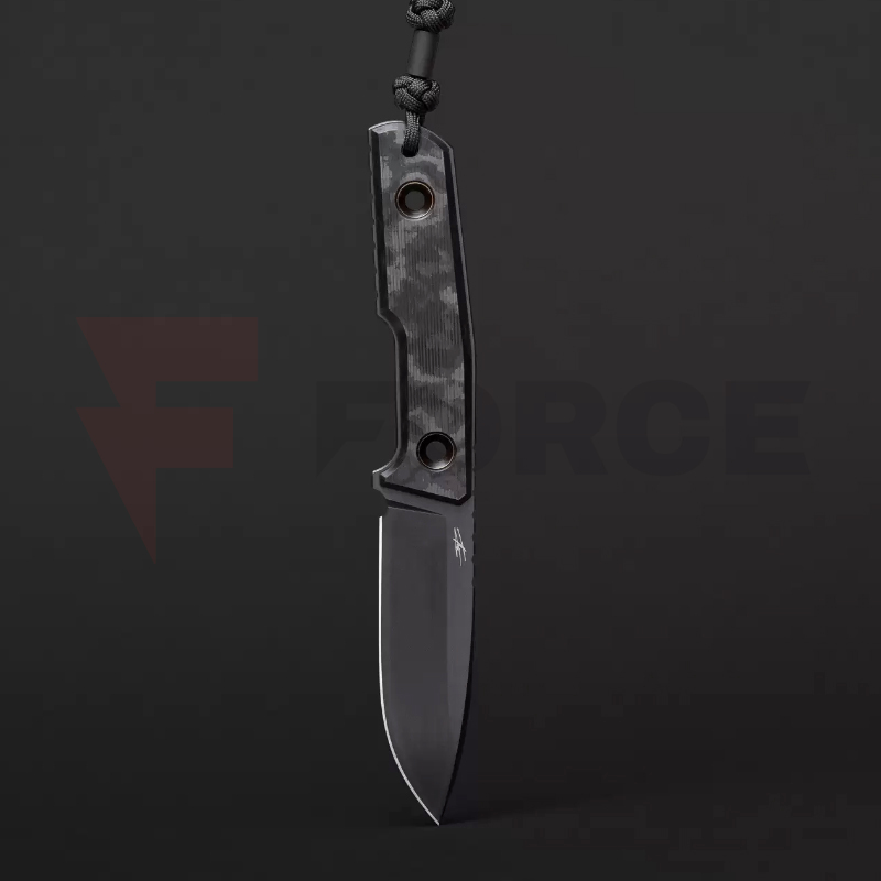 Тактически нож TRC Urban Tactical Elmax DLC Black Camo Carbon Fiber » Force.BG