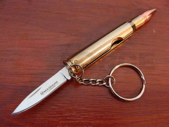 Нож във формата на куршум с ключодържател Böker 30-06 Bullet Knife 440A » Force.BG