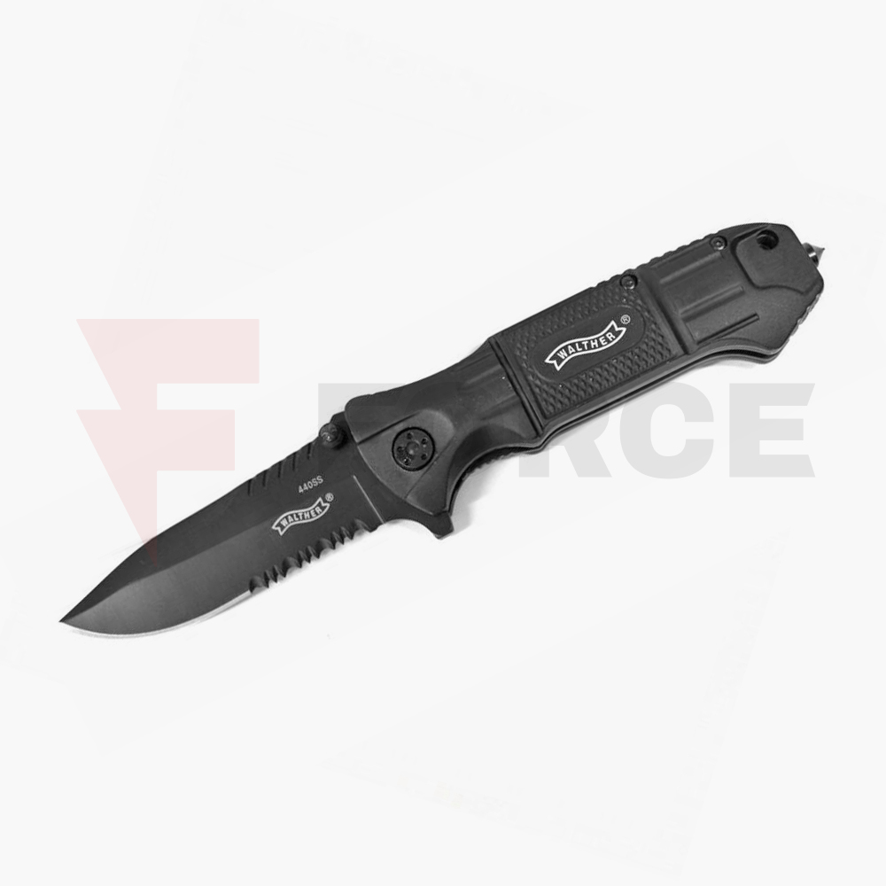 Тактически сгъваем нож Walther Black Tac 440SS » Force.BG Тактически сгъваем нож Walther Black Tac 440SS » Force.BG