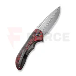 Нож WE Knife Equivik Damascus Titanium Grey & Lava Flow Carbon » Force.BG