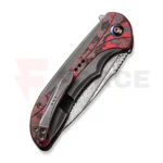 Нож WE Knife Equivik Damascus Titanium Grey & Lava Flow Carbon » Force.BG