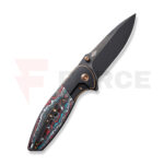 Сгъваем джобен нож WE Knife Nitro OG CPM 20CV Titanium Black & Nebula Fat Carbon » Force.BG