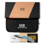 Джобен нож WE Knife Smooth Sentinel CPM 20CV титан » Force.BG