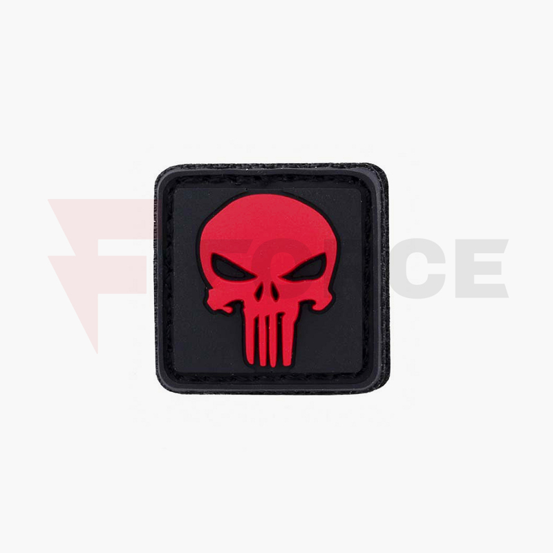 Гумен пач 3D 101 INC Punisher Червен череп 2.5x2.5 см » Force.BG