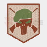 Пач 3D PVC Samurai Skull Green » Force.BG