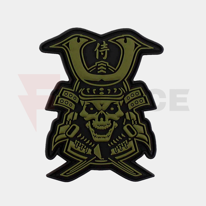 Пач 3D PVC Samurai Skull Green » Force.BG