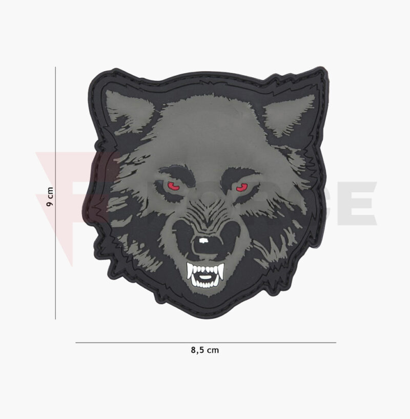 Гумен пач 3D PVC Wolf grey 8,5х9см #11138 » Force.BG