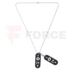 Тактически пач 3D PVC с верижка Dog Tag кръвна група 0+ фосфоресцентен » Force.BG