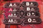 Тактически пач 3D PVC с верижка Dog Tag кръвна група 0+ фосфоресцентен » Force.BG