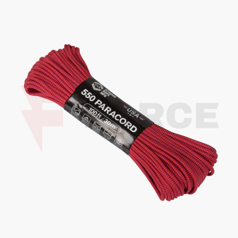 Паракорд 550 Blood Moon 30м - Издръжливо въже Atwood Rope » Force.BG