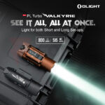 Пистолетен фенер Olight PL Turbo Valkyrie 800lm Desert Tan » Force.BG