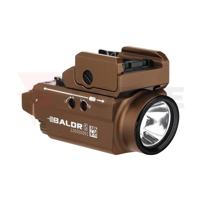 Пистолетен фенер с лазерен целеуказател Olight BALDR S 800lm Desert TAN » Force.BG