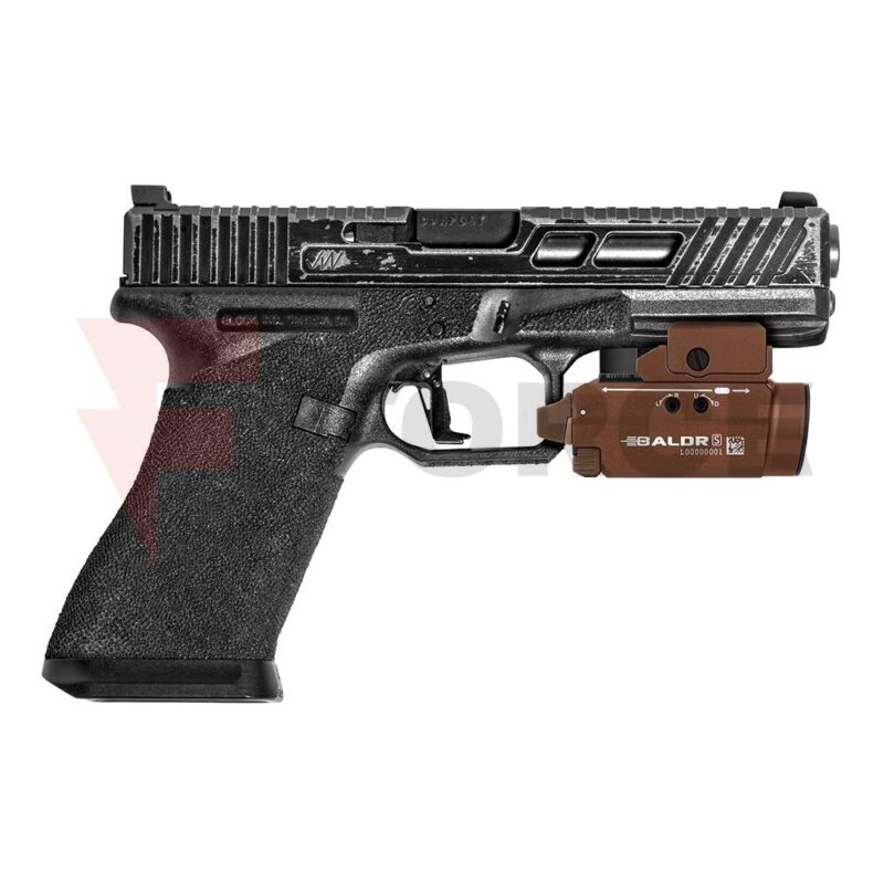Пистолетен фенер с лазер Olight BALDR S 800lm Flat Dark Earth » Force.BG