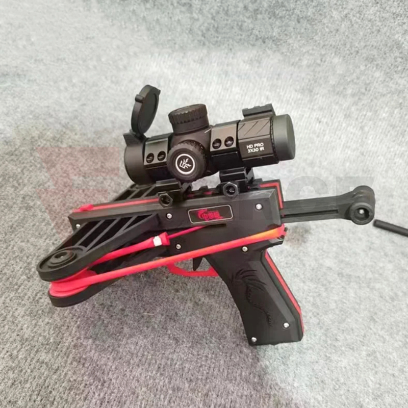 Пистолетна прашка WUSAN Pistol 20 см с пълнител » Force.BG