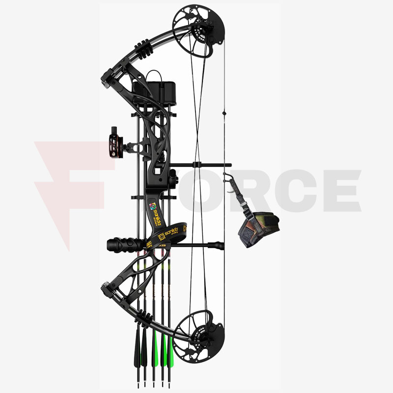 Полиспастен лък SANLIDA Compound Bow DRAGON X9 Black KIT 70 lbs 308 fps » Force.BG