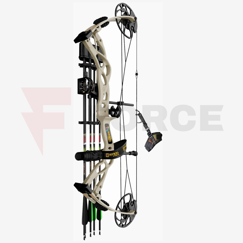 Полиспастен лък SANLIDA Compound Bow DRAGON X9 Desert KIT 70 lbs 308fps » Force.BG