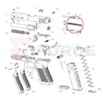 Пружина за спусък Toni System 3.5 Lbs за Glock » Force.BG