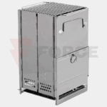 Ракетна печка Max Fuchs Rocket Stove сгъваема, с решетка, неръждаема стомана Средна » Force.BG