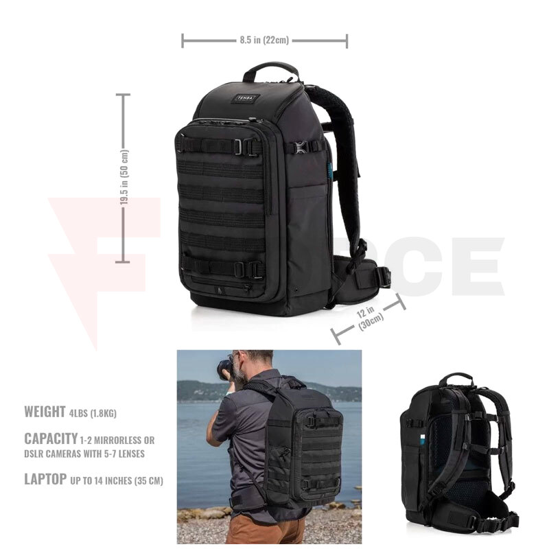 Тактическа раница 20л Tenba Axis V2 черна » Force.BG