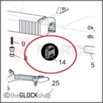 Покривна плоча за затворна рама Glock Gen3, Gen4, Gen5 » Force.BG