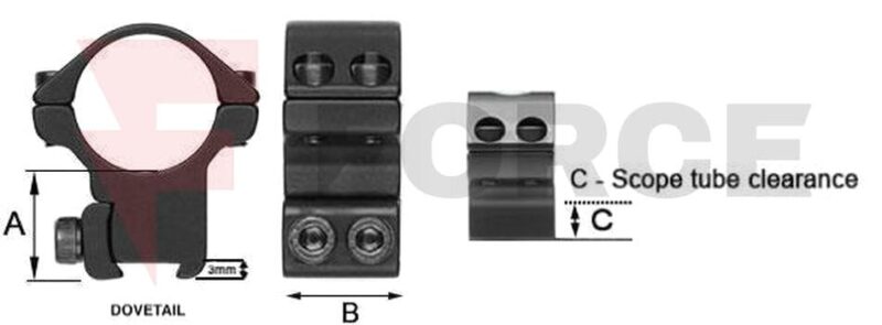 Рингове за оптика SPORTSMATCH 30mm HTO96 High Sako 90 » Force.BG