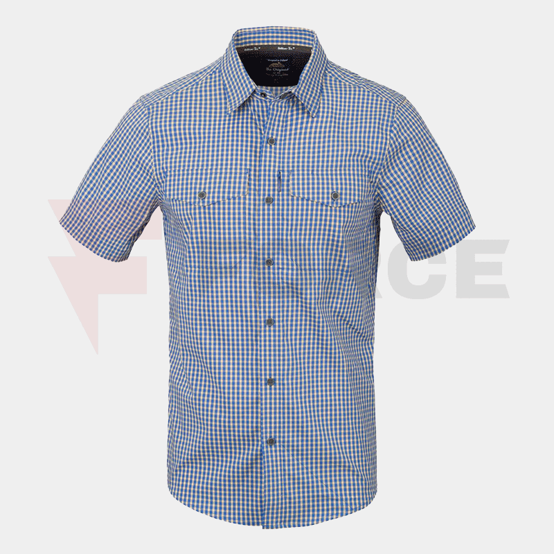 Риза с къс ръкав Helikon-tex Covert Concealed Carry Short Sleeve Shirt Royal Blue Checkered » Force.BG