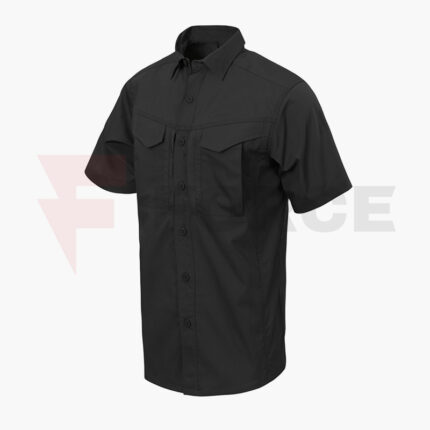 Тактическа риза с къс ръкав Helikon-Tex Defender MK2 Black Ripstop » Force.BG