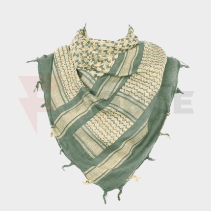 Шал Шемаг 101 INC Sand/Green 100x100 см памучен » Force.BG
