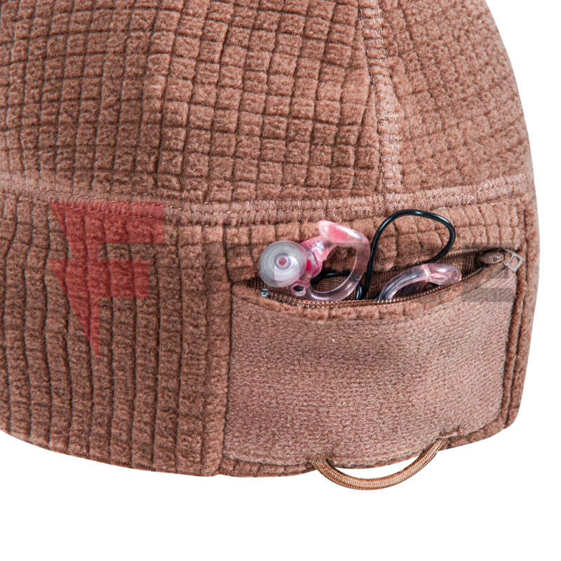Тактическа шапка Helikon-Tex RANGE Beanie Cap Grid Fleece черна » Force.BG