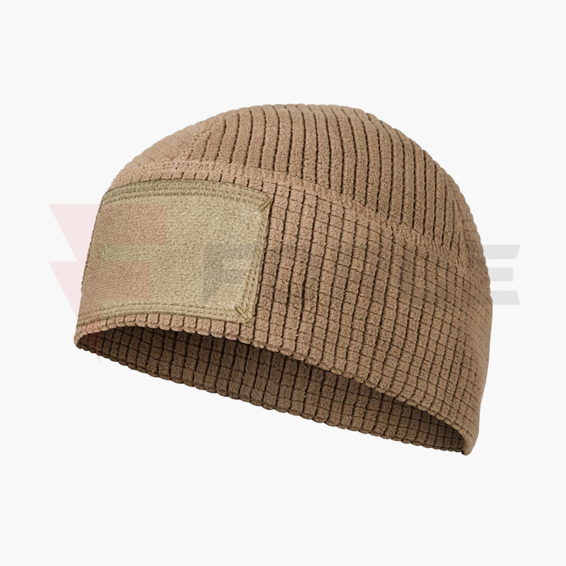 Зимна шапка за лов Helikon-Tex RANGE Beanie Cap Grid Fleece Coyote » Force.BG