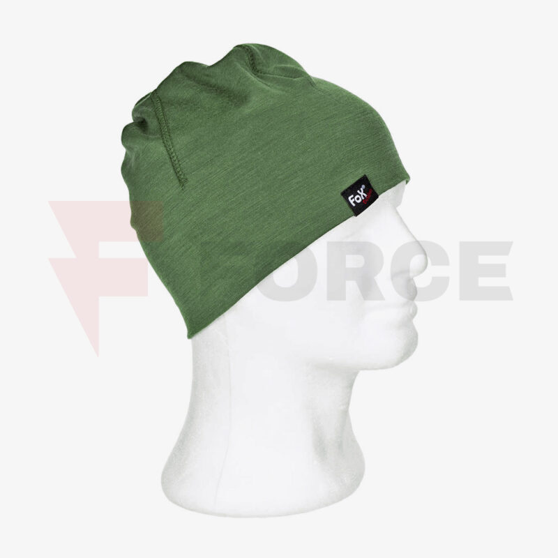 Шапка от мериносова вълна Max Fuchs Beanie Merino Lite зелена » Force.BG