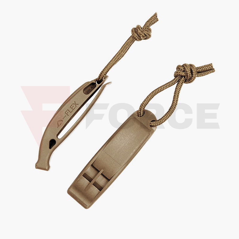 Тактическа свирка 101 INC Tactical Whistle Molle 2 бр Coyote » Force.BG