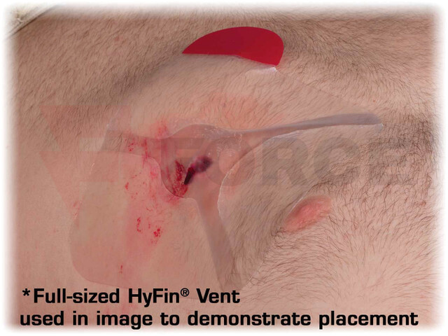 Слепваща гръдна стерилна превръзка North American Rescue HYFIN VENT COMPACT CHEST SEAL » Force.BG
