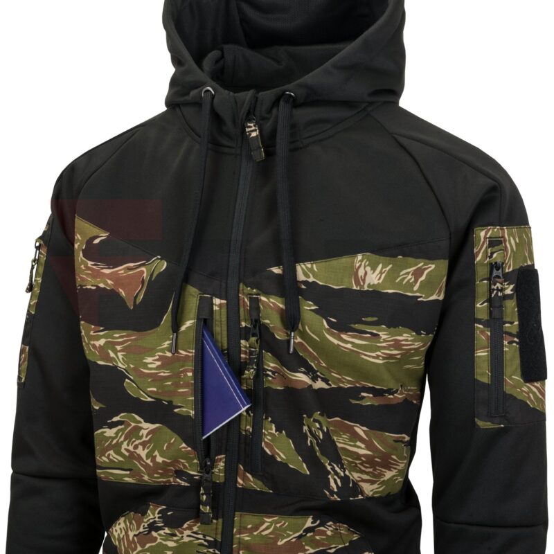 Тактически суичър Helikon-tex ROGUE HOODIE BLACK/MULTICAM® BLACK » Force.BG