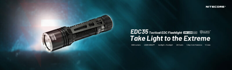 Тактически фенер Nitecore EDC35 5000 Лумена 550 м » Force.BG