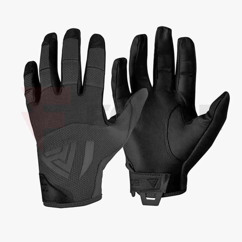 Тактически ръкавици DIRECT ACTION HARD GLOVES Leather черни » Force.BG