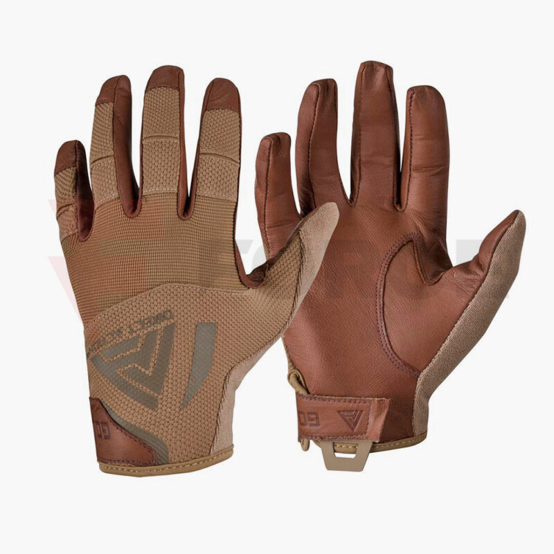Тактически ръкавици DIRECT ACTION HARD GLOVES Leather Coyote » Force.BG