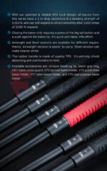 Телескопична палка Nextorch N23C Quicker Duty Baton 58 см стомана » Force.BG