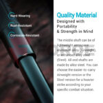 Телескопична палка Nextorch N23C Quicker Duty Baton 58 см стомана » Force.BG