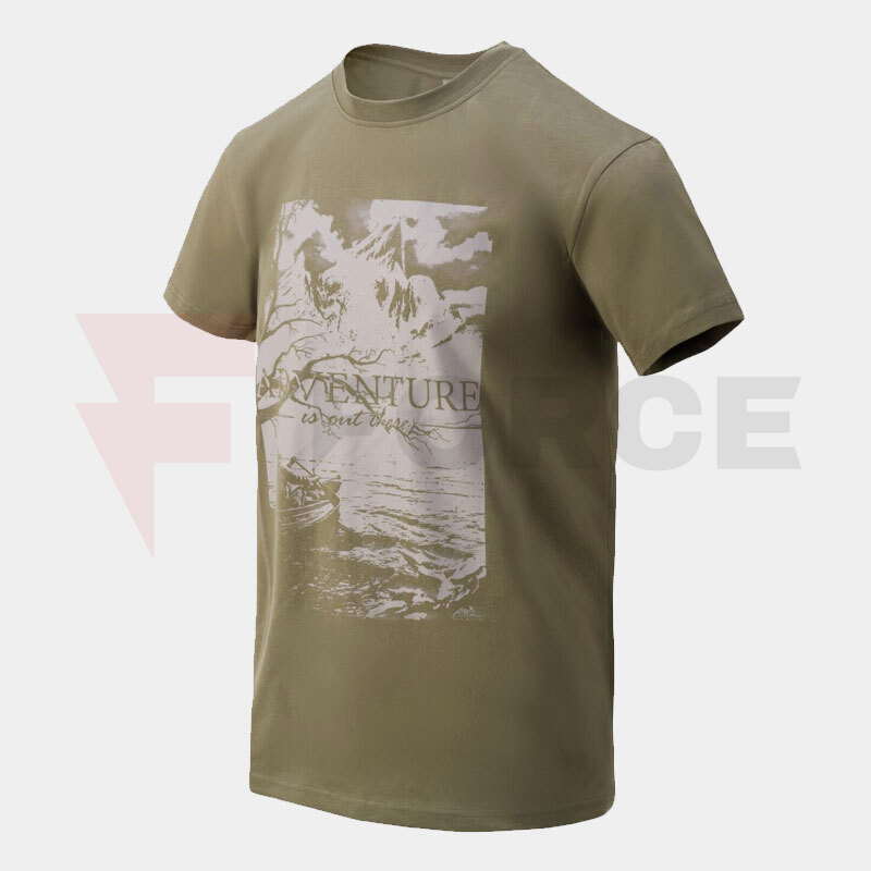 Тениска Helikon-tex ADVENTURE IS OUT THERE OLIVE GREEN » Force.BG