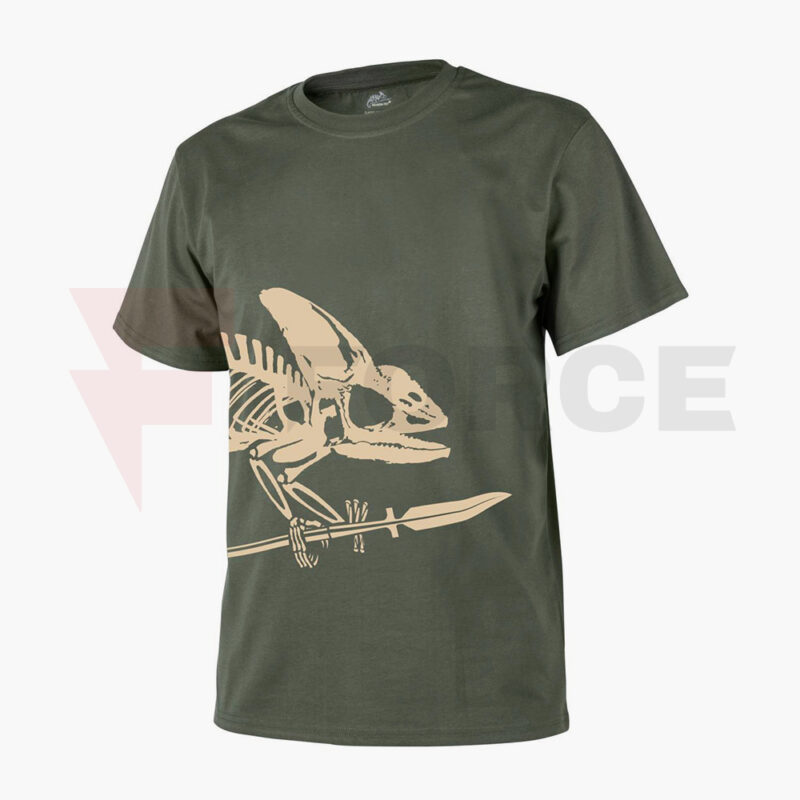 Тактическа тениска Helikon-tex Full Body Skeleton маслинено зелена » Force.BG