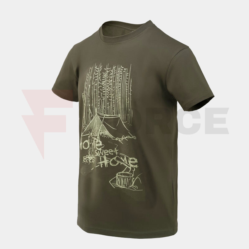 Тениска за лов и природа Helikon-tex HOME SWEET HOME Taiga Green » Force.BG