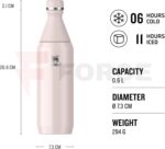 Термо бутилка за вода Stanley THE ALL DAY SLIM BOTTLE 0.6L Rose Quartz » Force.BG