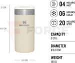 Термо чаша Stanley AEROLIGHT TRANSIT MUG 0.35L Cream Metallic » Force.BG