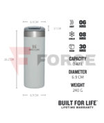 Термо чаша Stanley AEROLIGHT TRANSIT MUG 0.47L Black Metallic » Force.BG