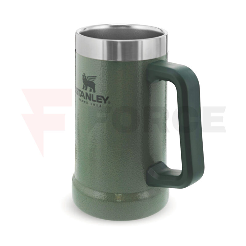 Термо Халба за бира Stanley Adventure Vacuum Stein 0.7L / 24oz Hammertone Green » Force.BG