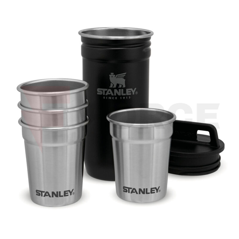 Термос с чаши за шотове Stanley Adventure Nesting Shot Glass Set 0.59ML / 2OZ Black » Force.BG