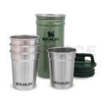 Термос с чаши за шотове Stanley Adventure Nesting Shot Glass Set 0.59ML / 2OZ Hammertone Green » Force.BG
